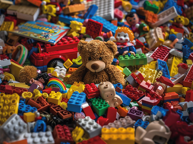 De reis van een stuk speelgoed